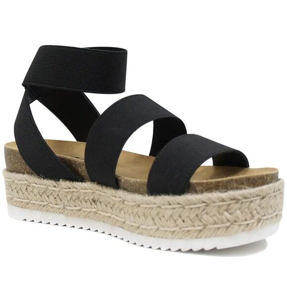 Soda Shoes Women’s Size 5.5 Black Spring Slip ons - Picture 2 of 2